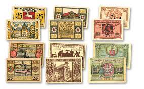 Notgelds used as money.